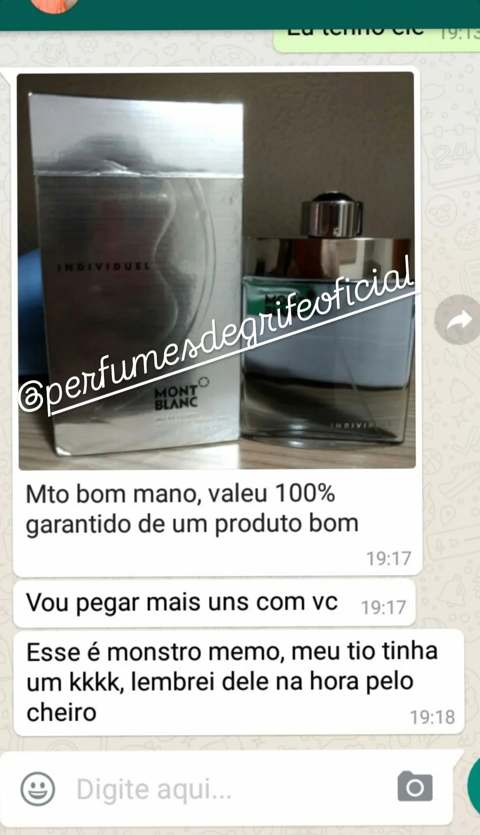 Cliente satisfeito com Mont Blanc Individuel
