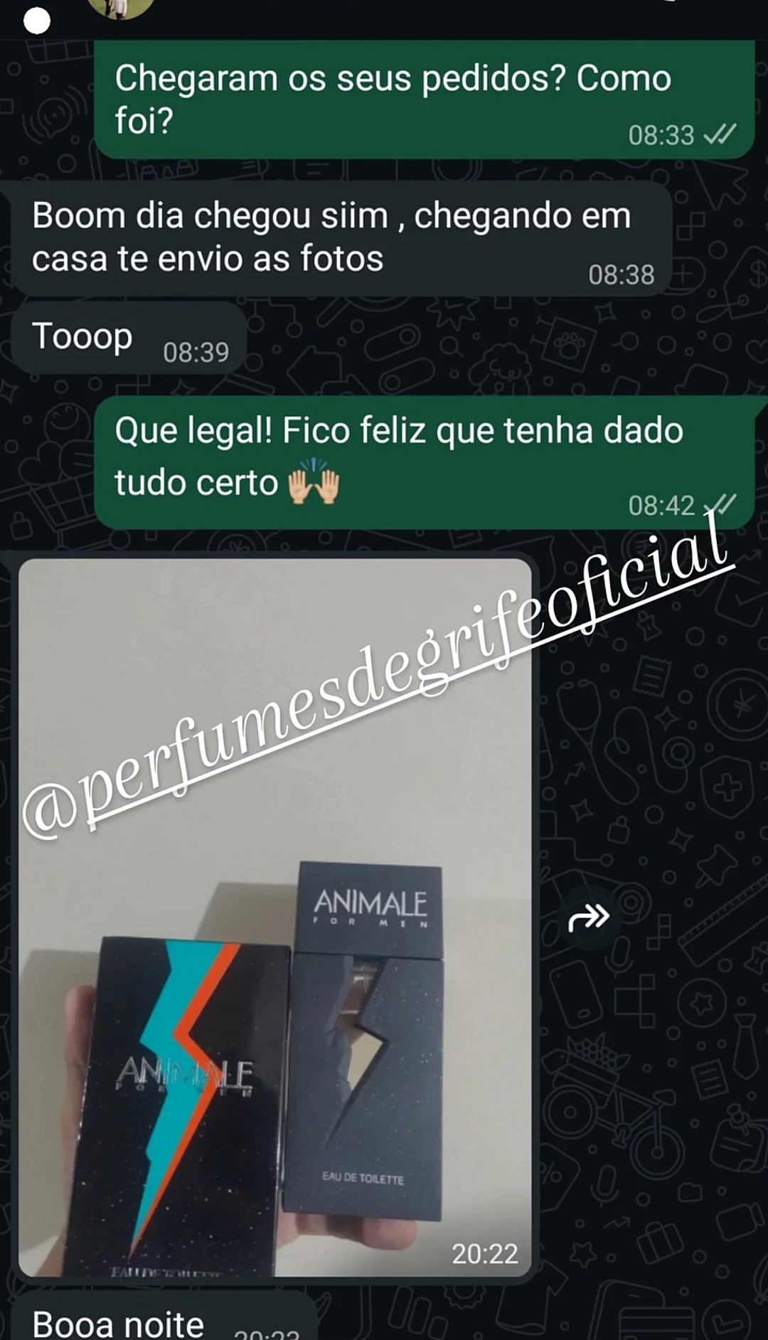 Cliente satisfeito com Animale e Animale For Men